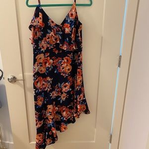 High low floral dress